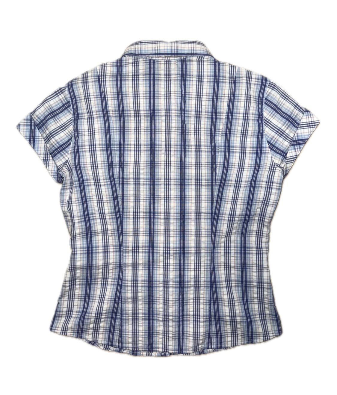 빈티지 토이 블루 키치 체크 셔츠 상품이미지3