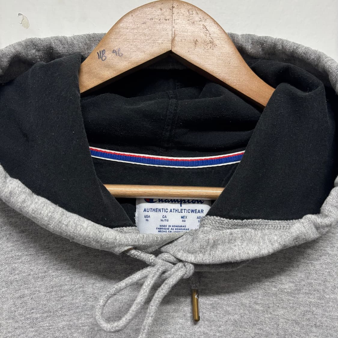 챔피온 그레이 빅로고 후드티 상품이미지4