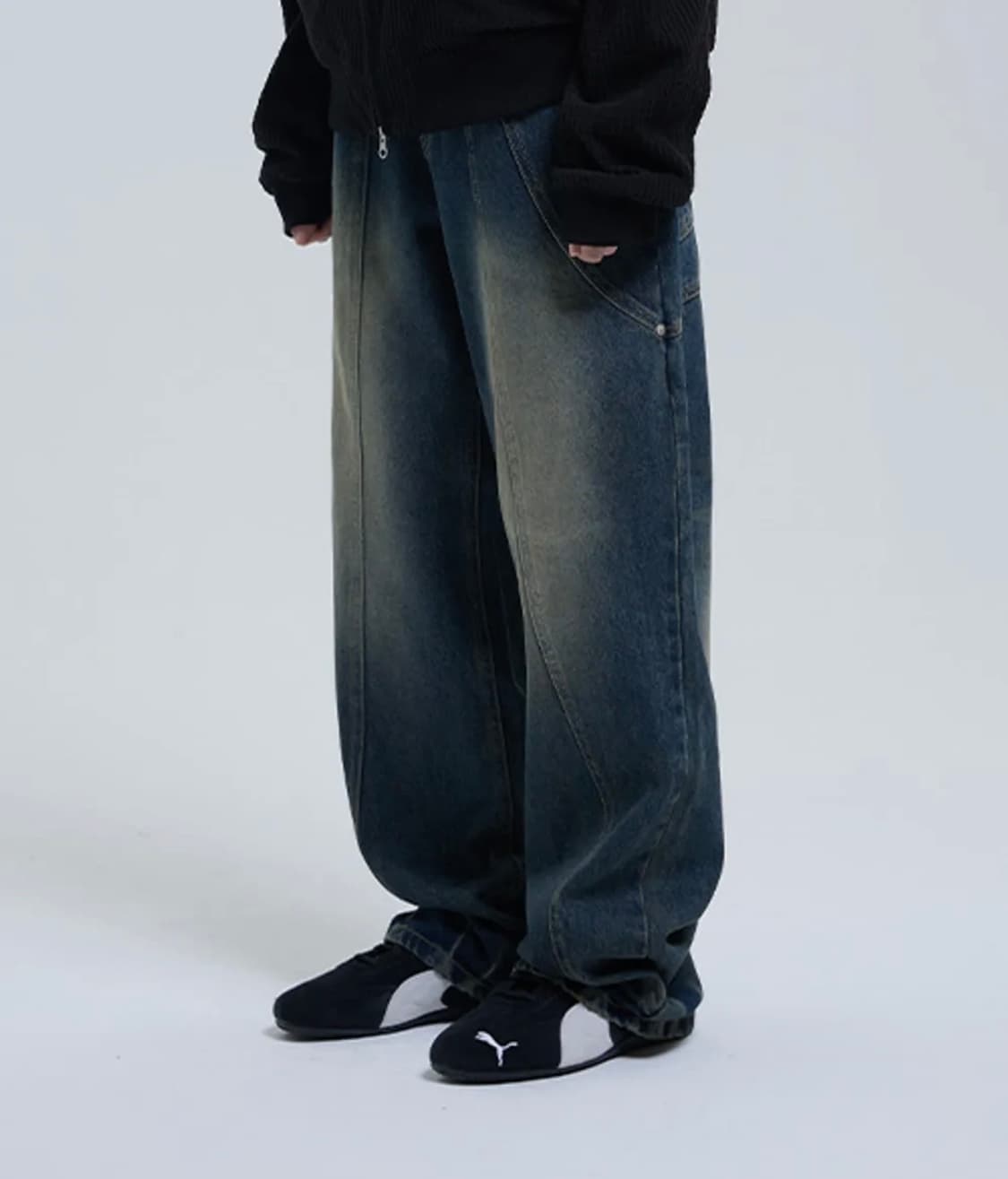TCM slit denim pants 상품이미지1