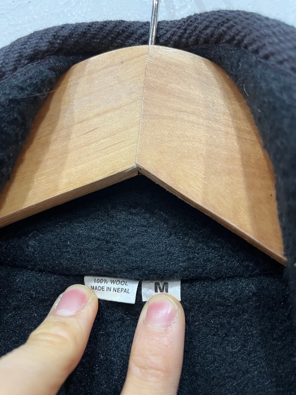 Made in NEPAL 퓨어울 니트집업  상품이미지3