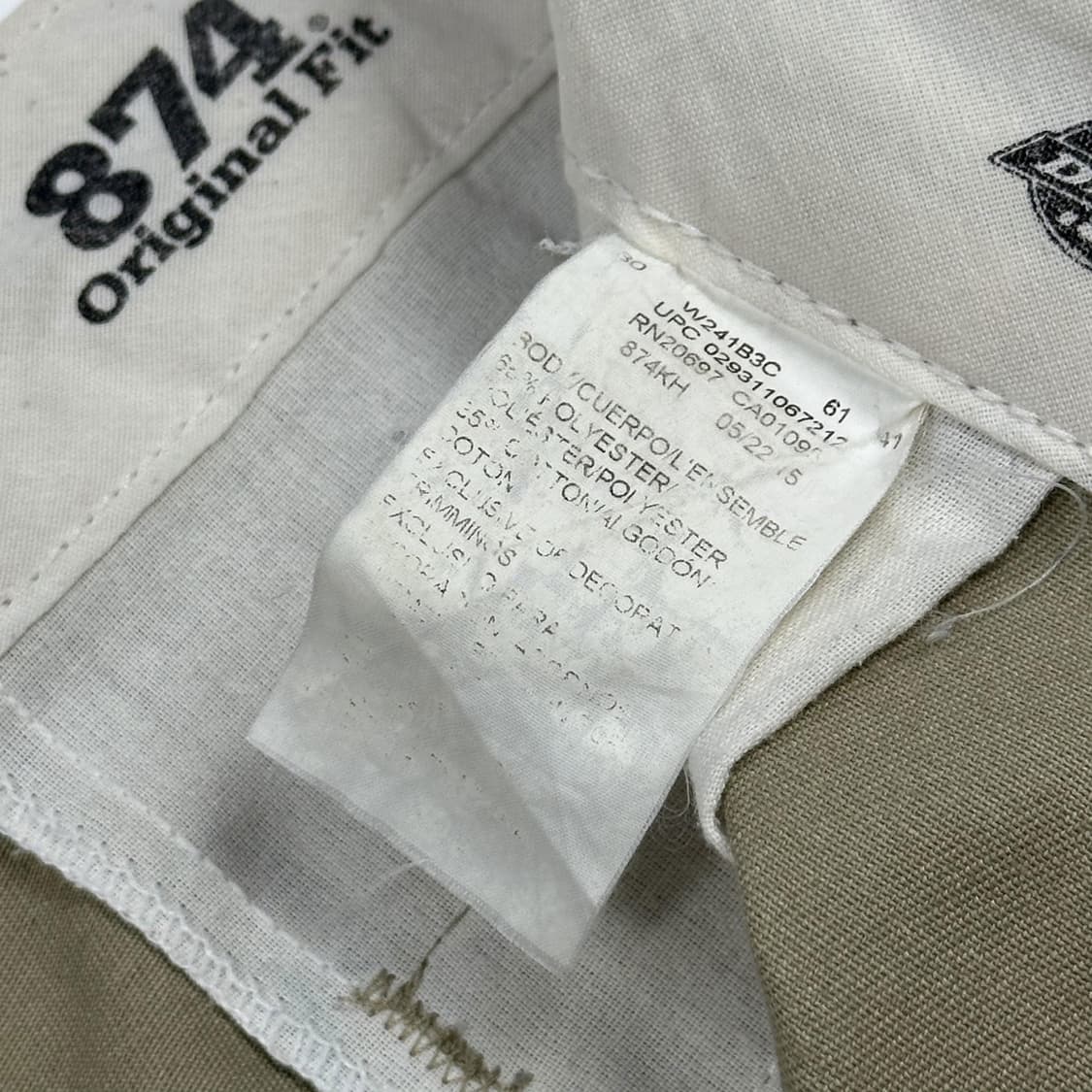 디키즈 874 오리지널 베이지 치노팬츠 (30인치) 상품이미지6