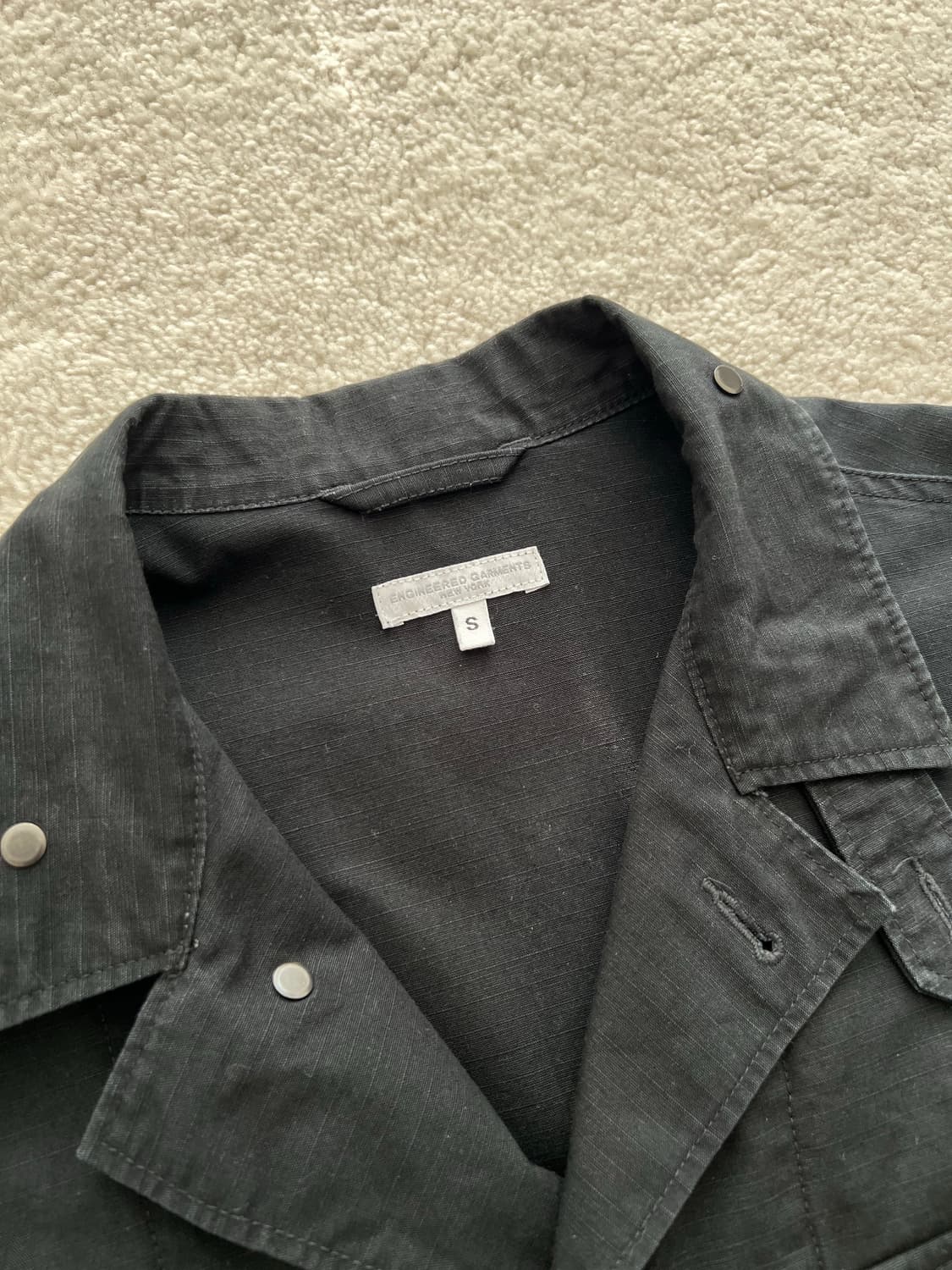 엔지니어드 가먼츠 립스탑 블랙 m43 셔츠 자켓 상품이미지3