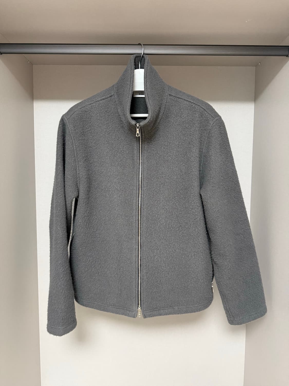 [M] RIER FLEECE BLOUSON 리에르 플리스 블루종 그레이 상품이미지5