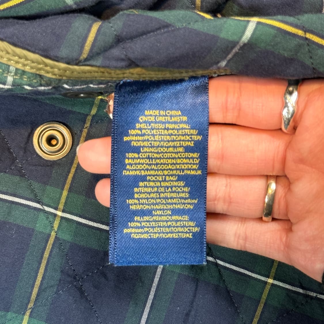 L) 폴로 랄프로렌 올리브 클래식 퀼팅 조끼 베스트 상품이미지8