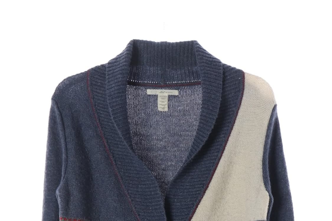 리바이스 네이비 에스닉 패턴 숄카라 가디건 M 상품이미지3