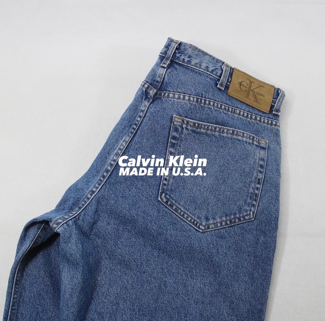 (착용컷) 캘빈클라인 데님 팬츠 (남성용 35) 상품이미지1