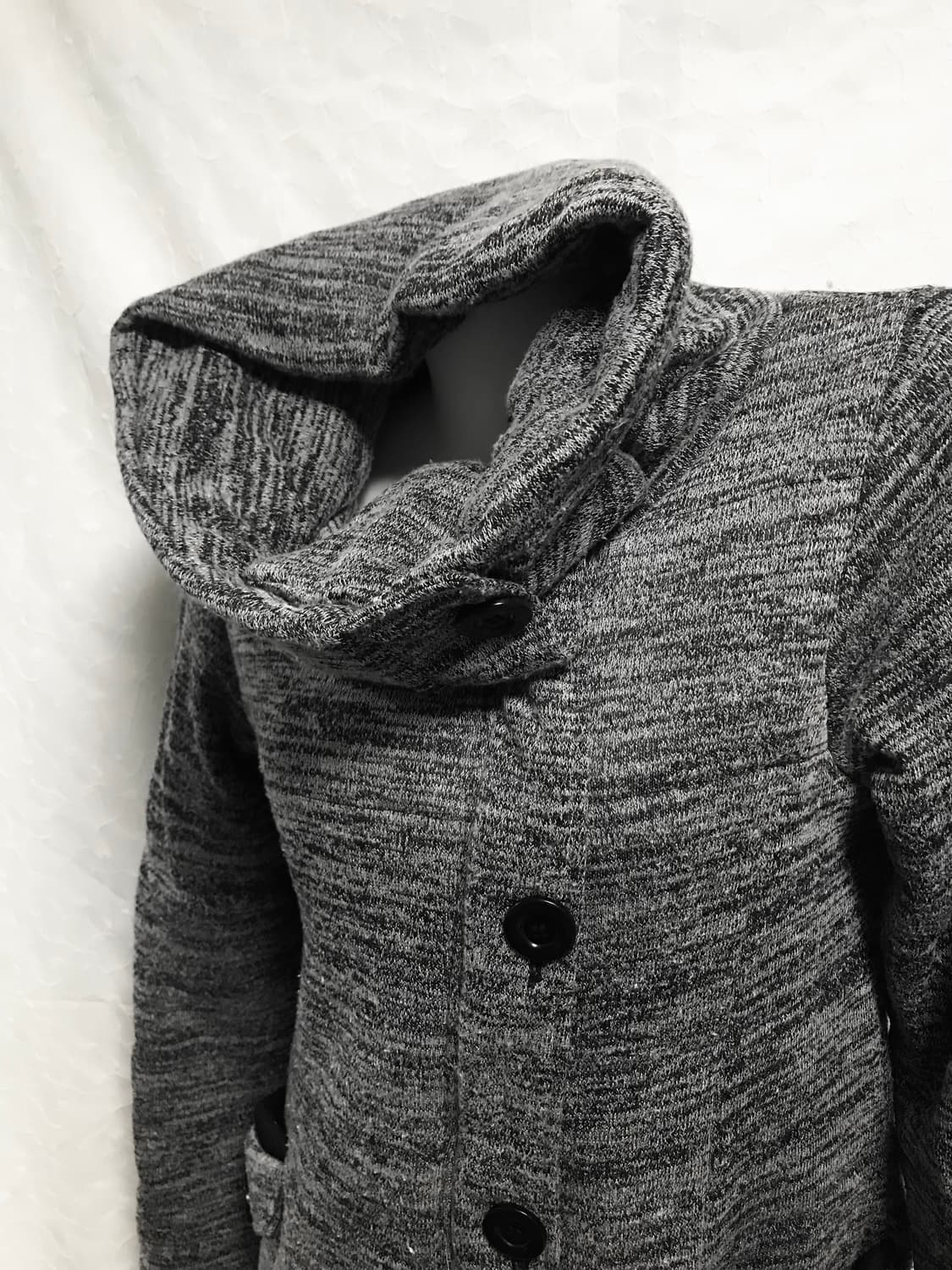 빈티지 vkei 펑크 사선 버튼 하이넥 집업 점퍼 상품이미지3