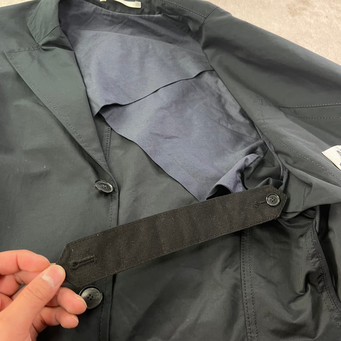 100 아크네스튜디오 코튼 싱글 코트  상품이미지6