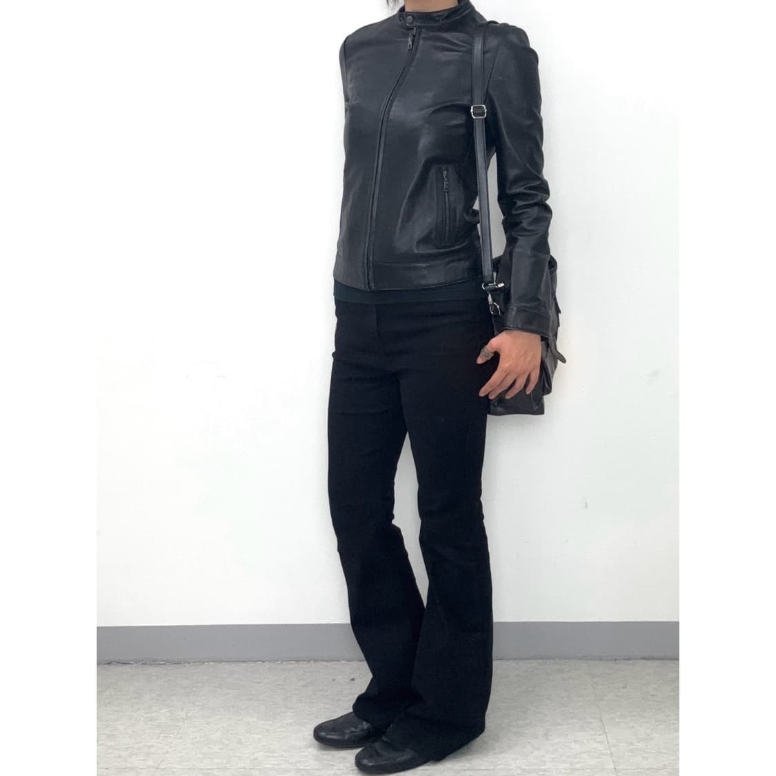 빈티지 블랙 리얼 레더 가죽 자켓 상품이미지3