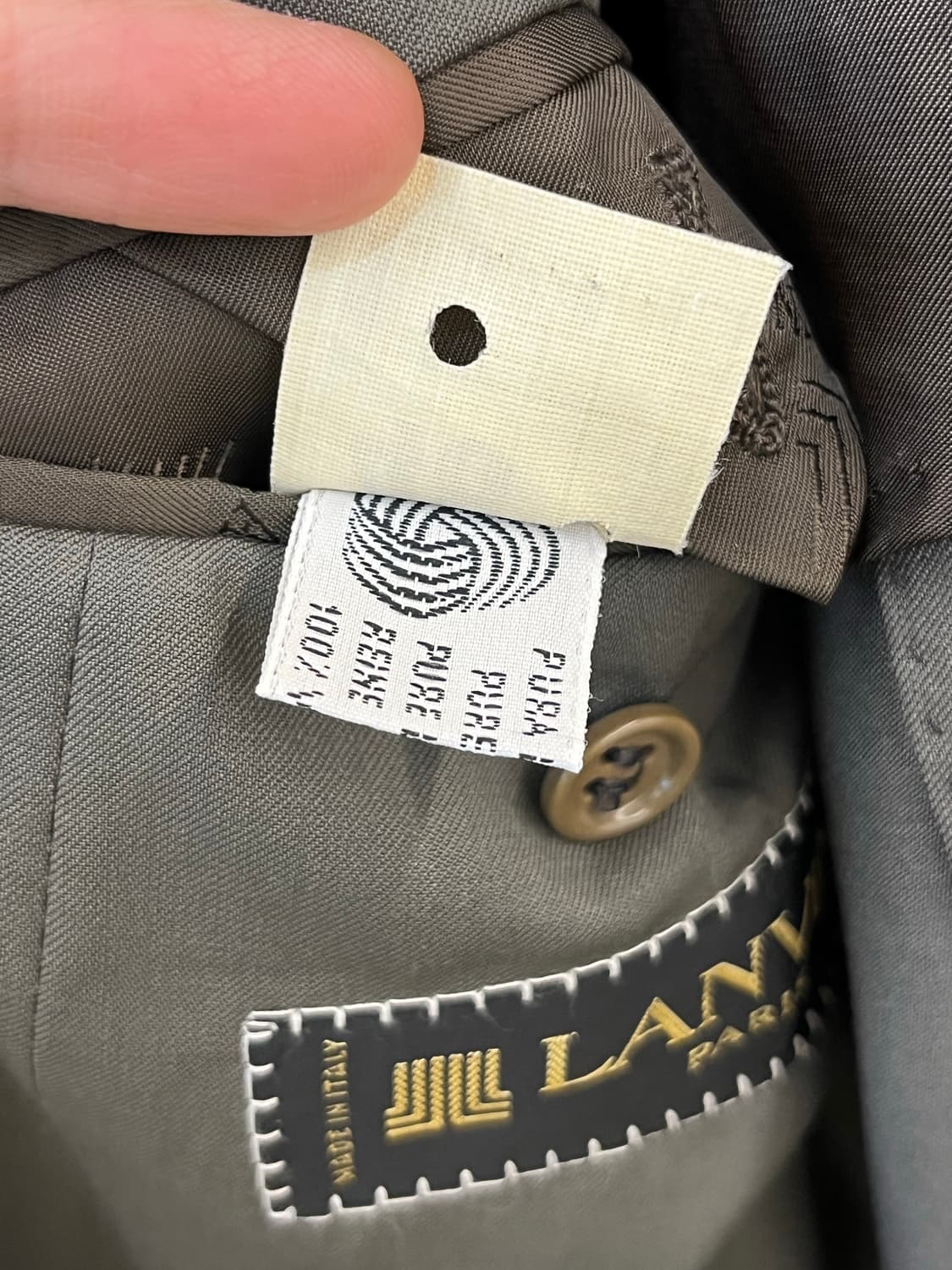 랑방 울 테일러드 자켓 카키 그레이 상품이미지10