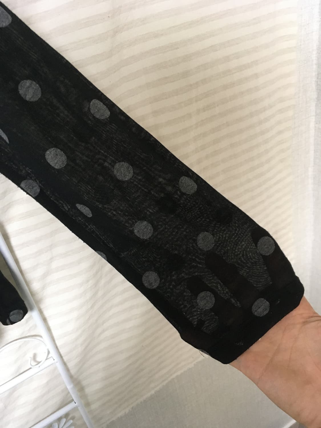 빈티지 그레이 도트 긴팔 y2k 스트릿 갸루 펑키 일본빈티지641 상품이미지5