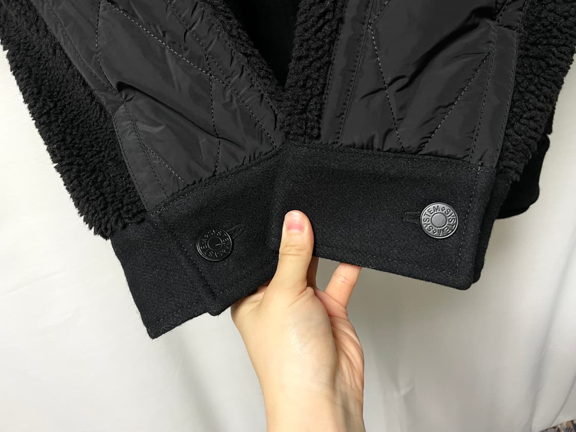 한섬 시스템 남성 퀼팅 양털 울 자켓 _ 블랙 105 상품이미지4