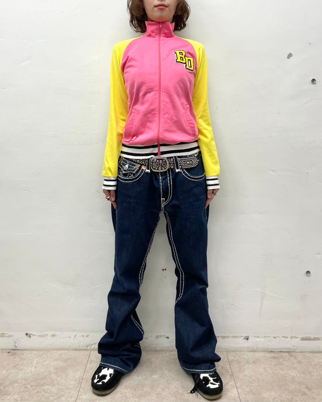 Baby doll retro pink star jacket  상품이미지6