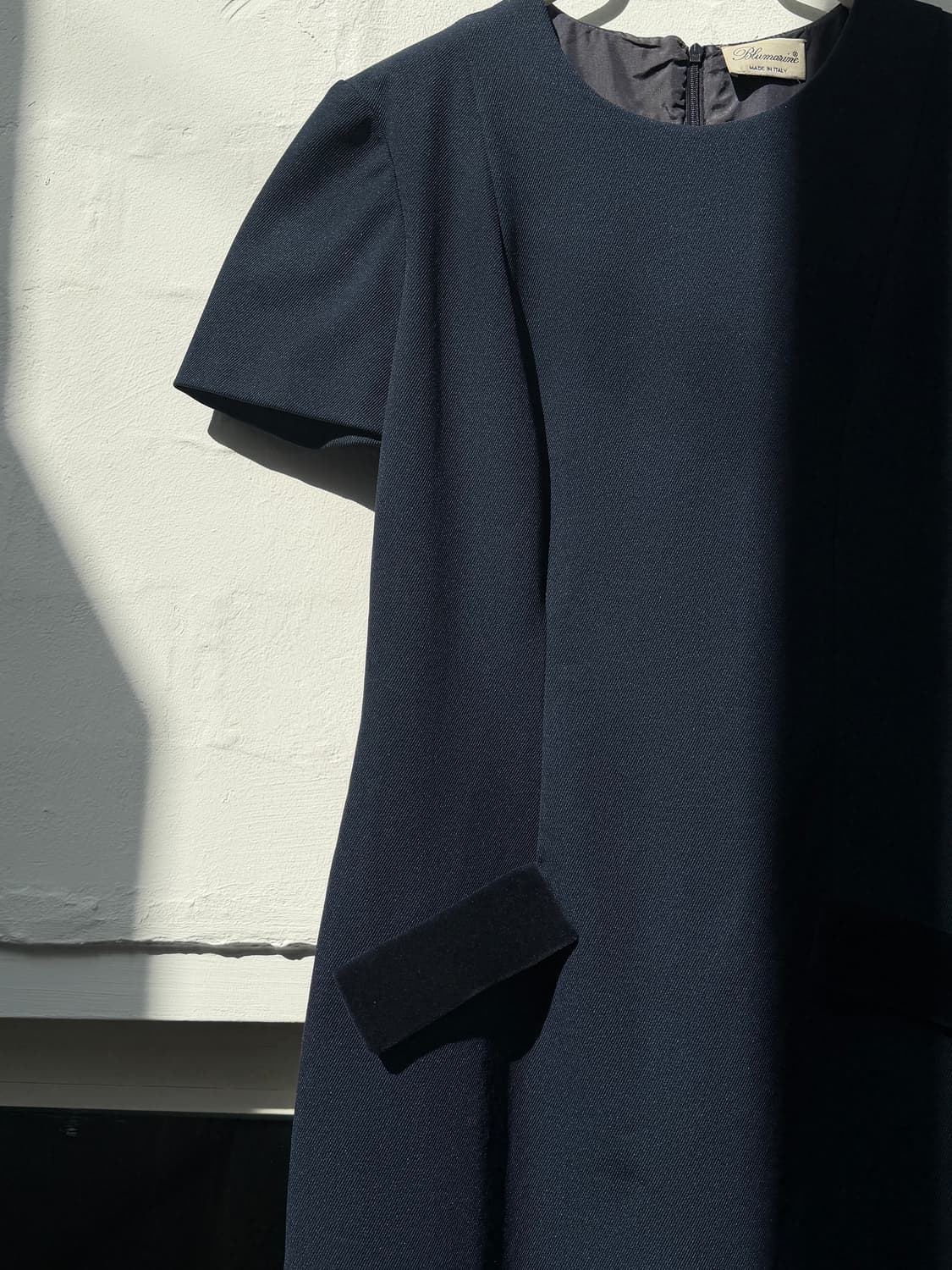 Blumarine 블루마린 네이비 퍼프 반팔 드레스 M 상품이미지3