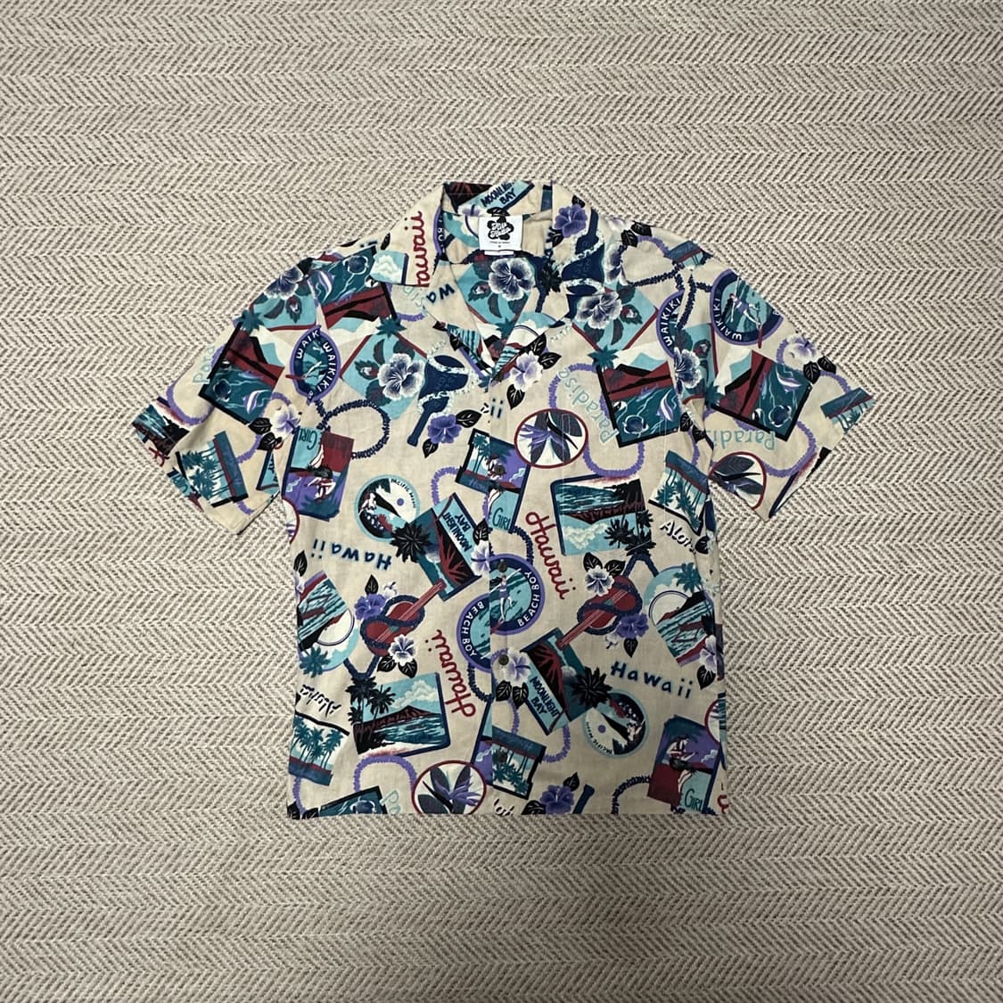VINTAGE usa made hawaiian shirt 상품이미지1