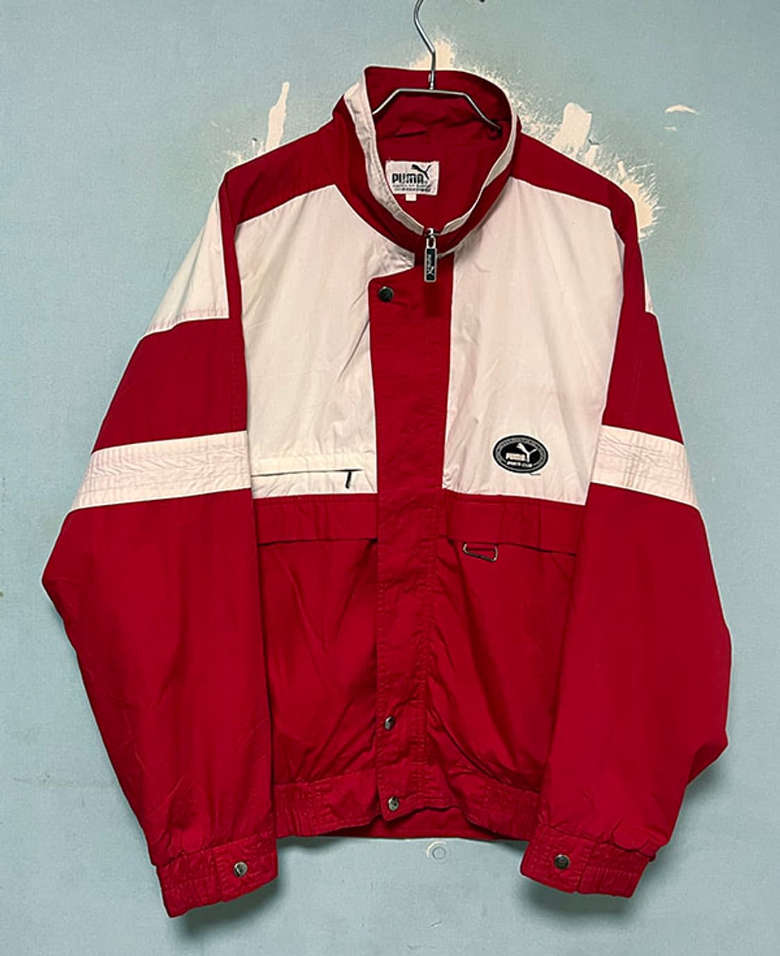 PUMA 80s 남자 나일론 바람막이 컬러블록 춘추 L 100-105 상품이미지1