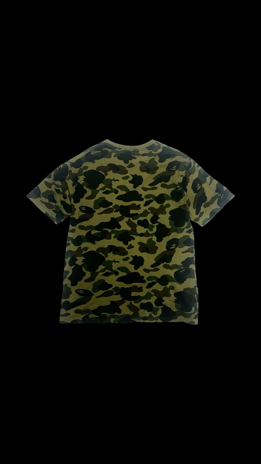 베이프 샤크 녹계 티셔츠 상품이미지2