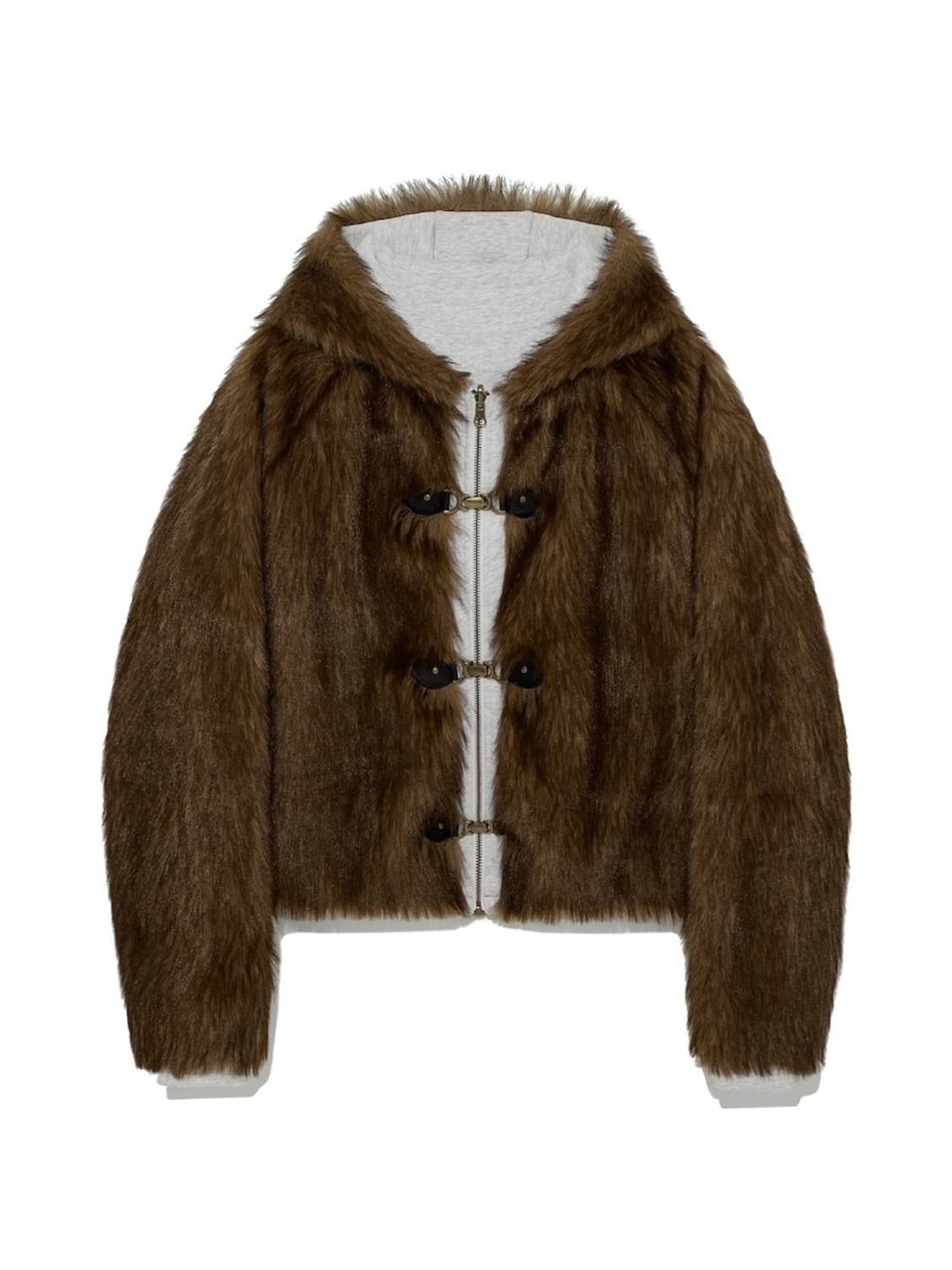 글로니 MOOR REVERSIBLE FUR JACKET (BROWN) 상품이미지1