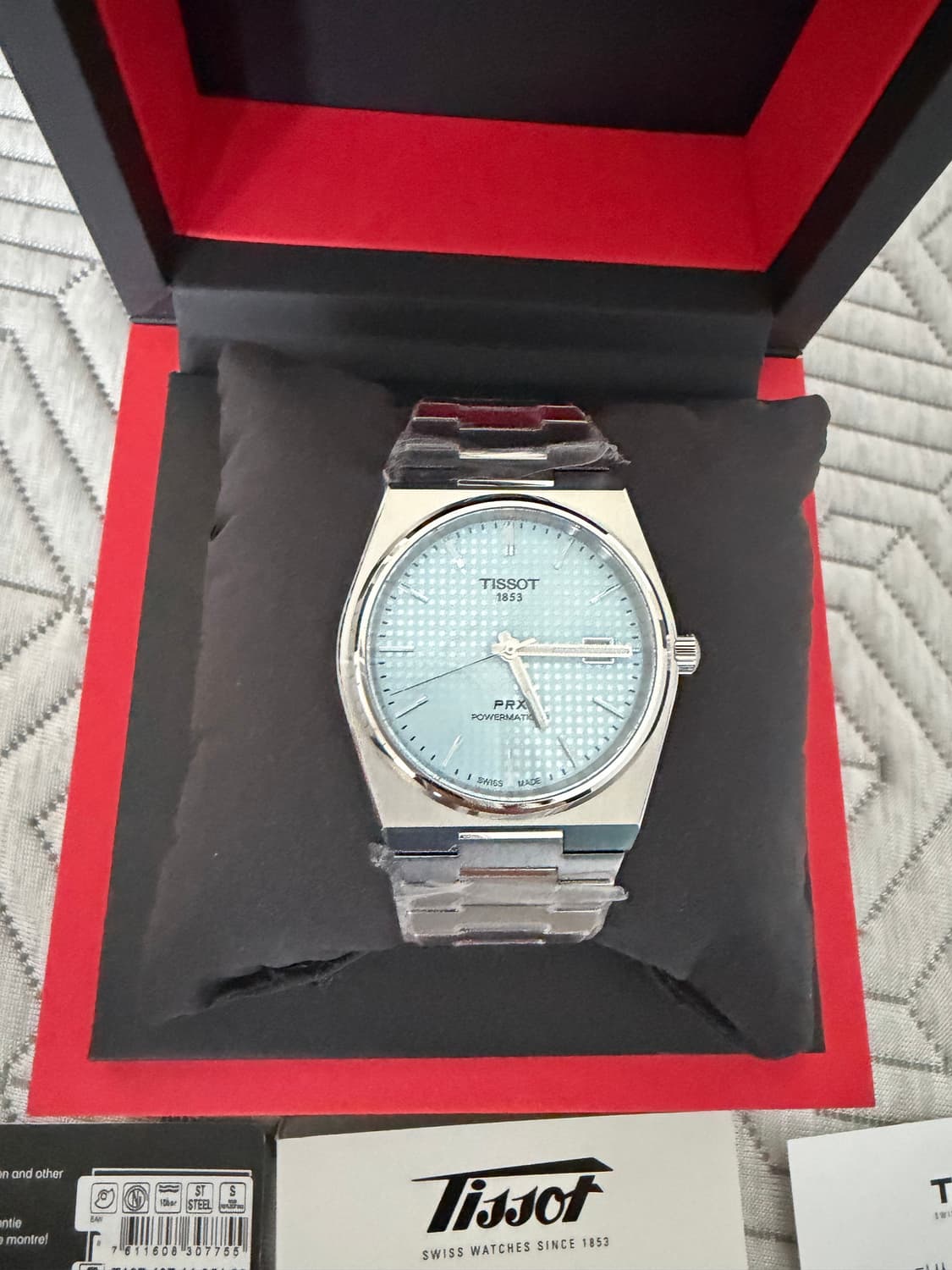 티쏘 prx 40mm 아이스블루 새상품 상품이미지4