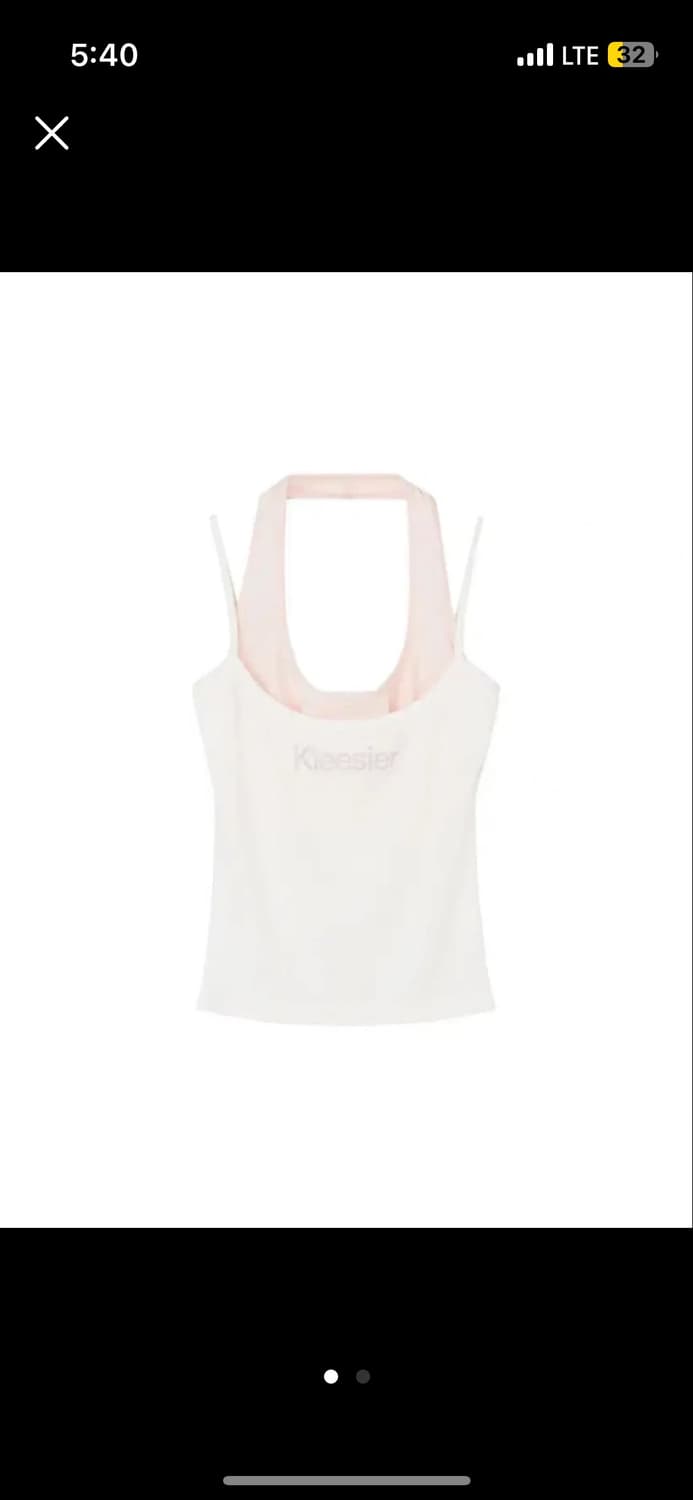 Kleesier Soft layered sleeveless white 상품이미지1