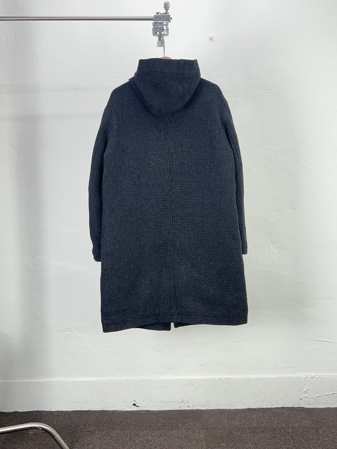 요지야마모토 AAR 더반 울 차콜 후드 롱 코트 상품이미지6