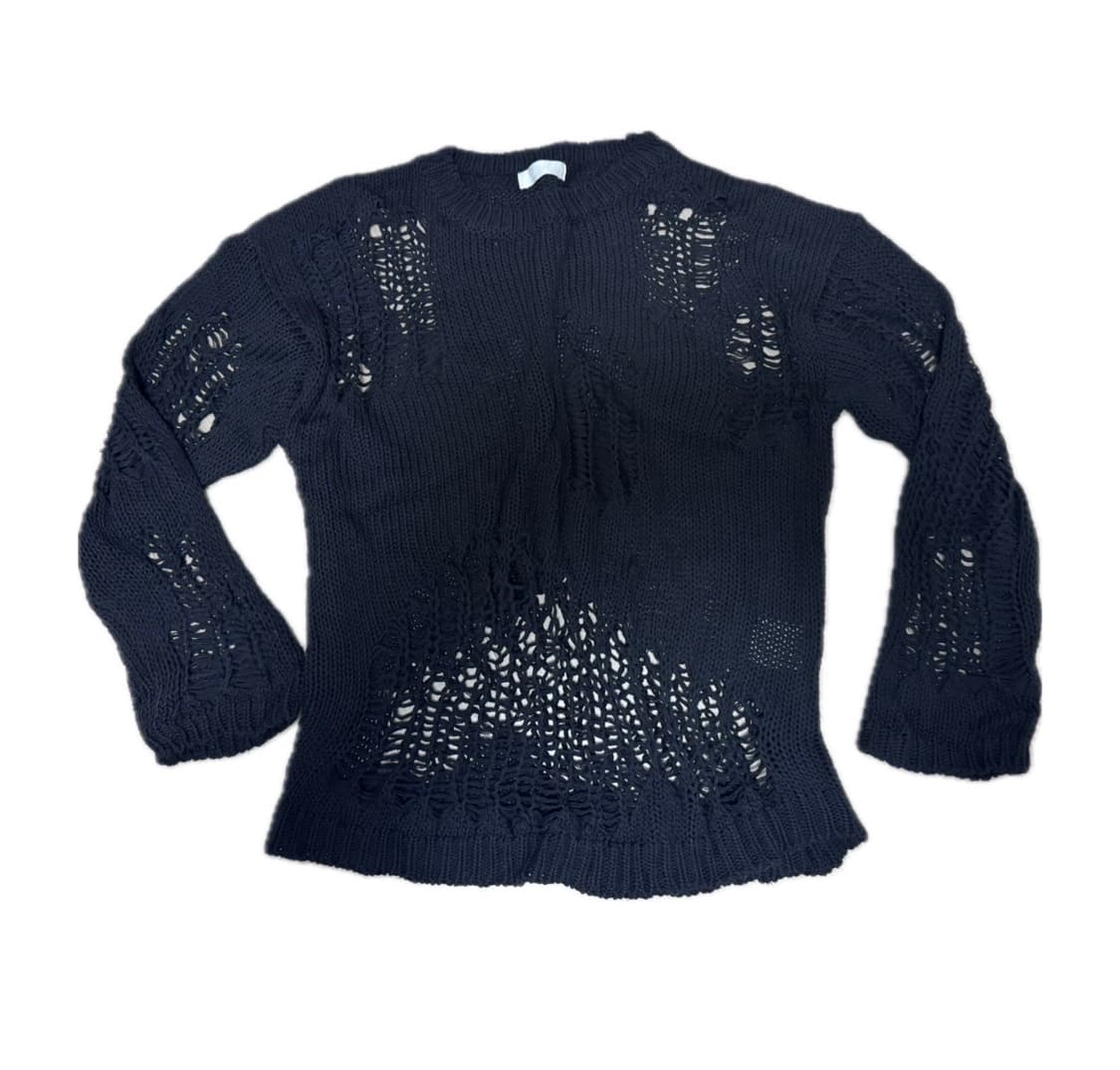 새상품) 블랙 그물 니트  상품이미지1