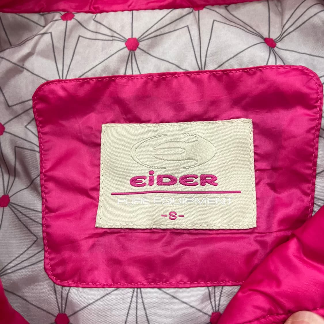 S 아이더 핑크 퀄팅 자켓 상품이미지5