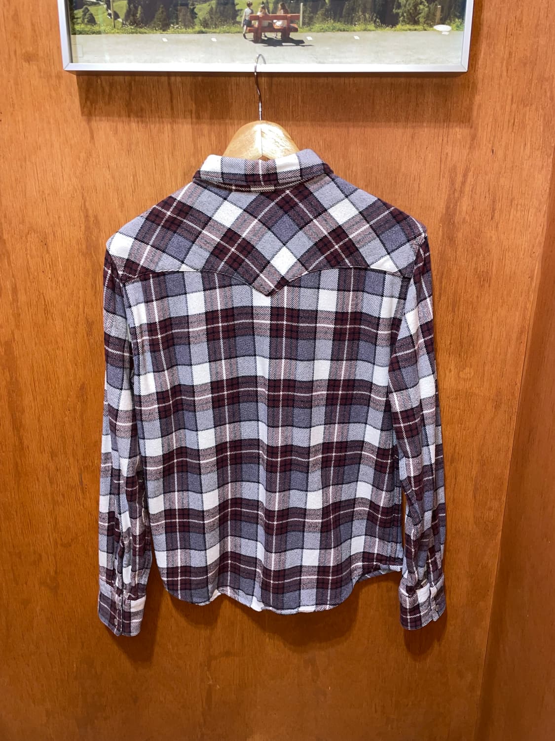 (M) Levi's 리바이스 플란넬 체크 웨스턴 셔츠 상품이미지4