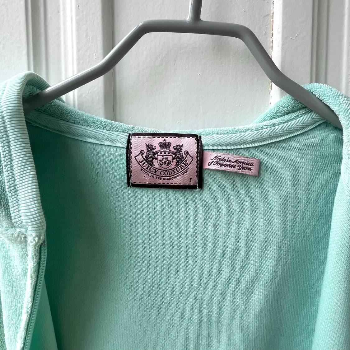 Juicy couture 쥬시꾸뛰르 타올 후드집업 민트 mint 상품이미지4