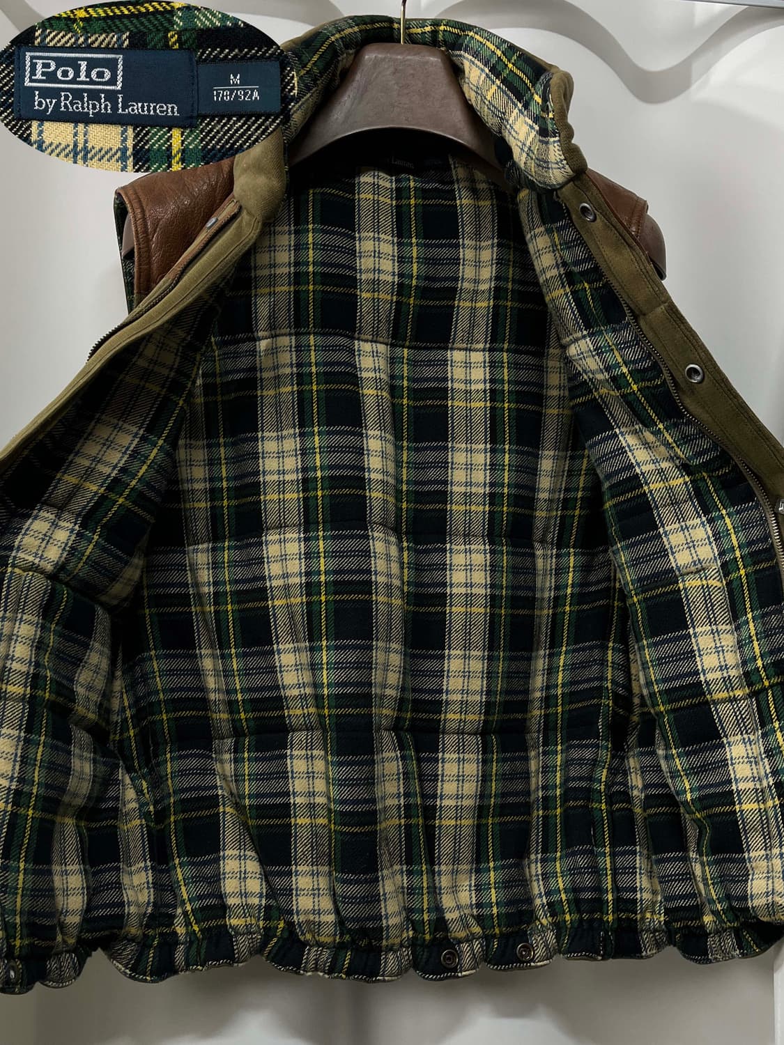 폴로 랄프로렌 카우하이드 요크 인디언헤드 사우스웨스턴 베스트 자켓 상품이미지3