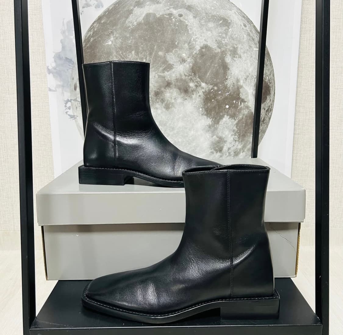 Balenciaga leather boots 발렌시아가 스퀘어토 레더부츠 상품이미지5