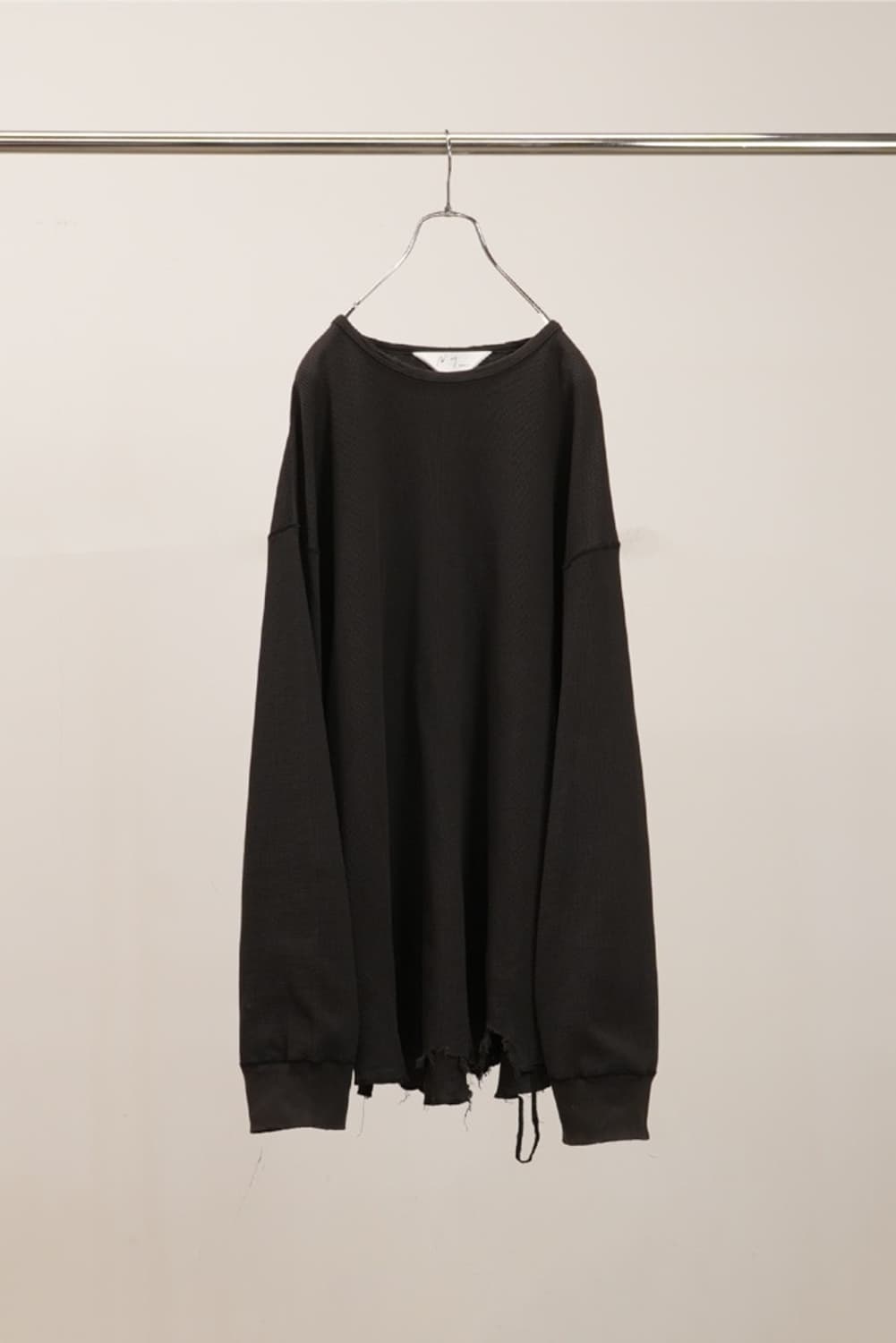 [3] 안셀름 26ss 와플 데미지 롱슬리브 상품이미지1