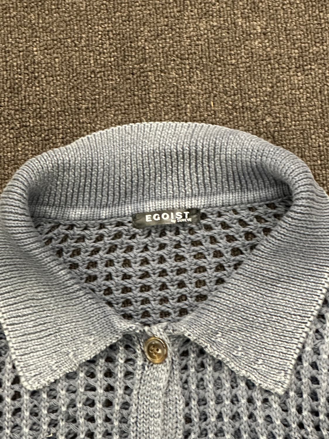 M)에고이스트 빈티지 여성 카라 펀칭 니트 가디건 상품이미지3