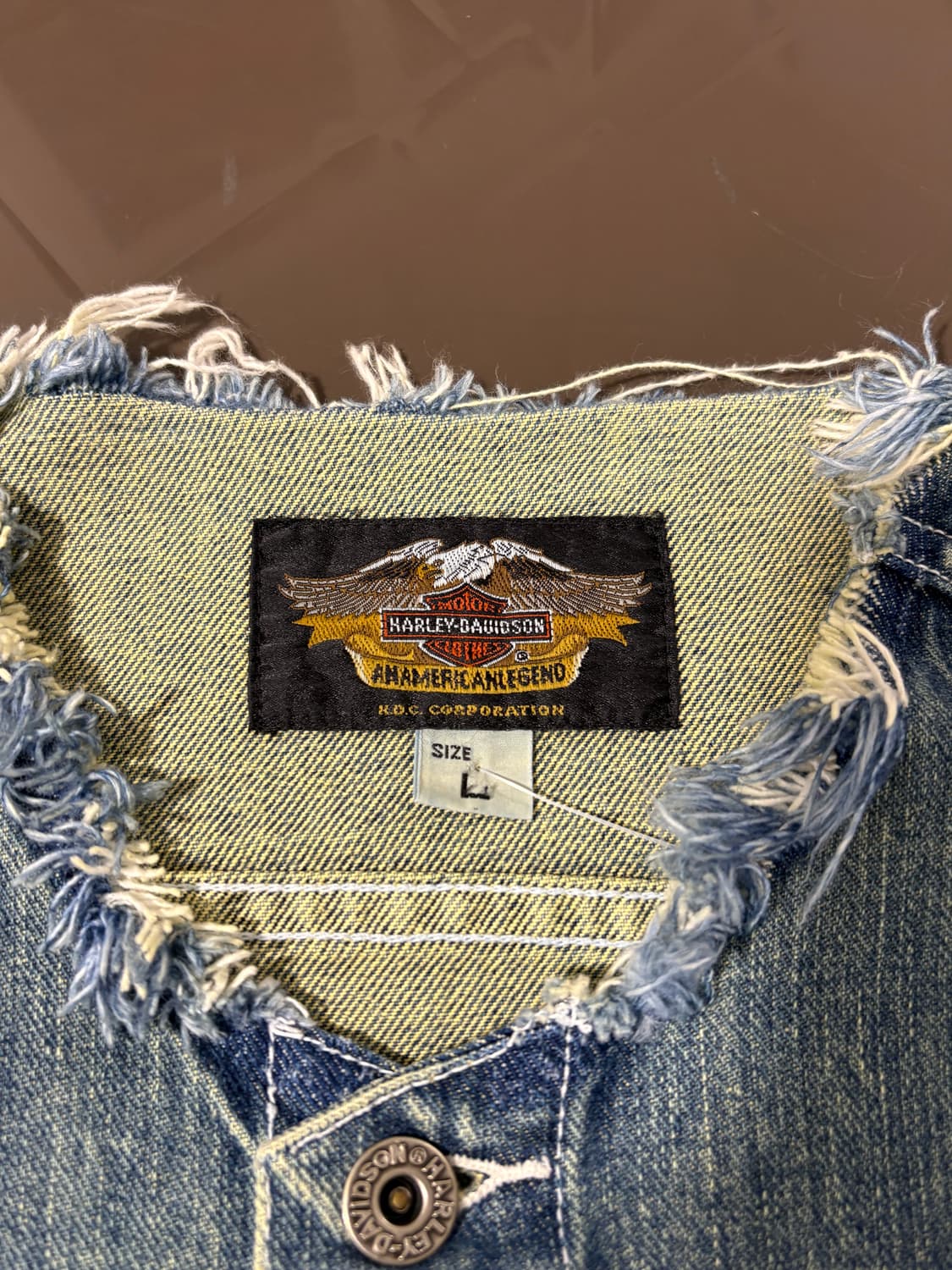 할리데이비슨 플레임 자수 베스트  상품이미지8