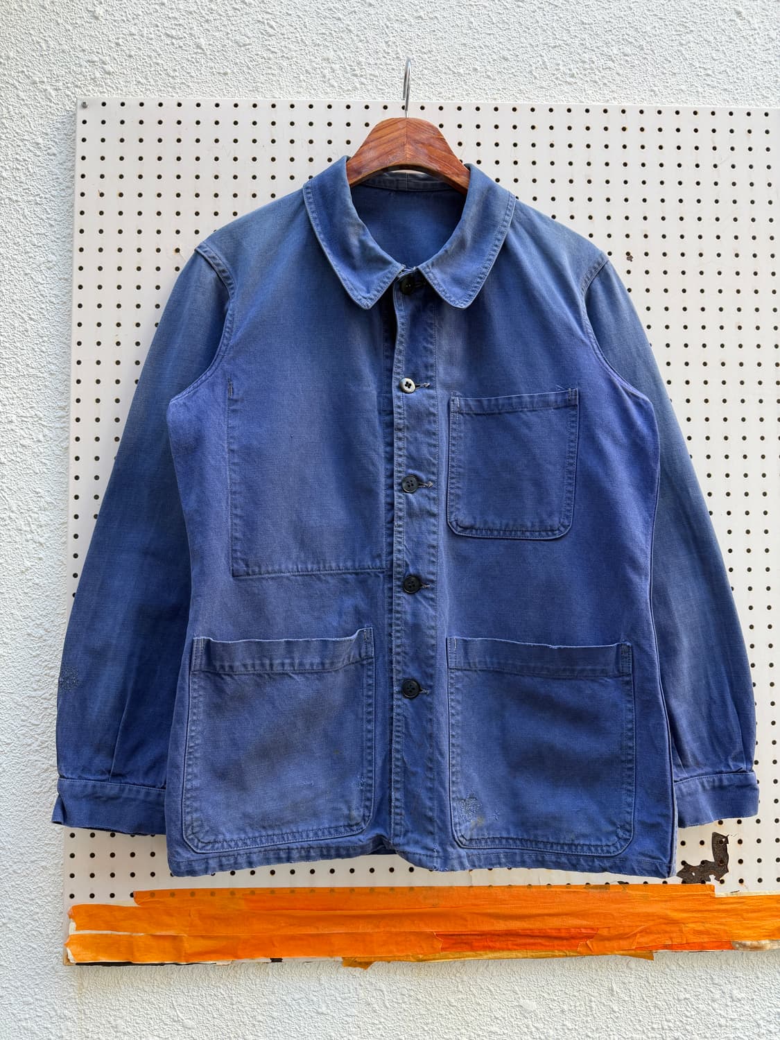 1950s OLD MODEL ROUND COLLAR 50s 프렌치워크자켓 상품이미지1