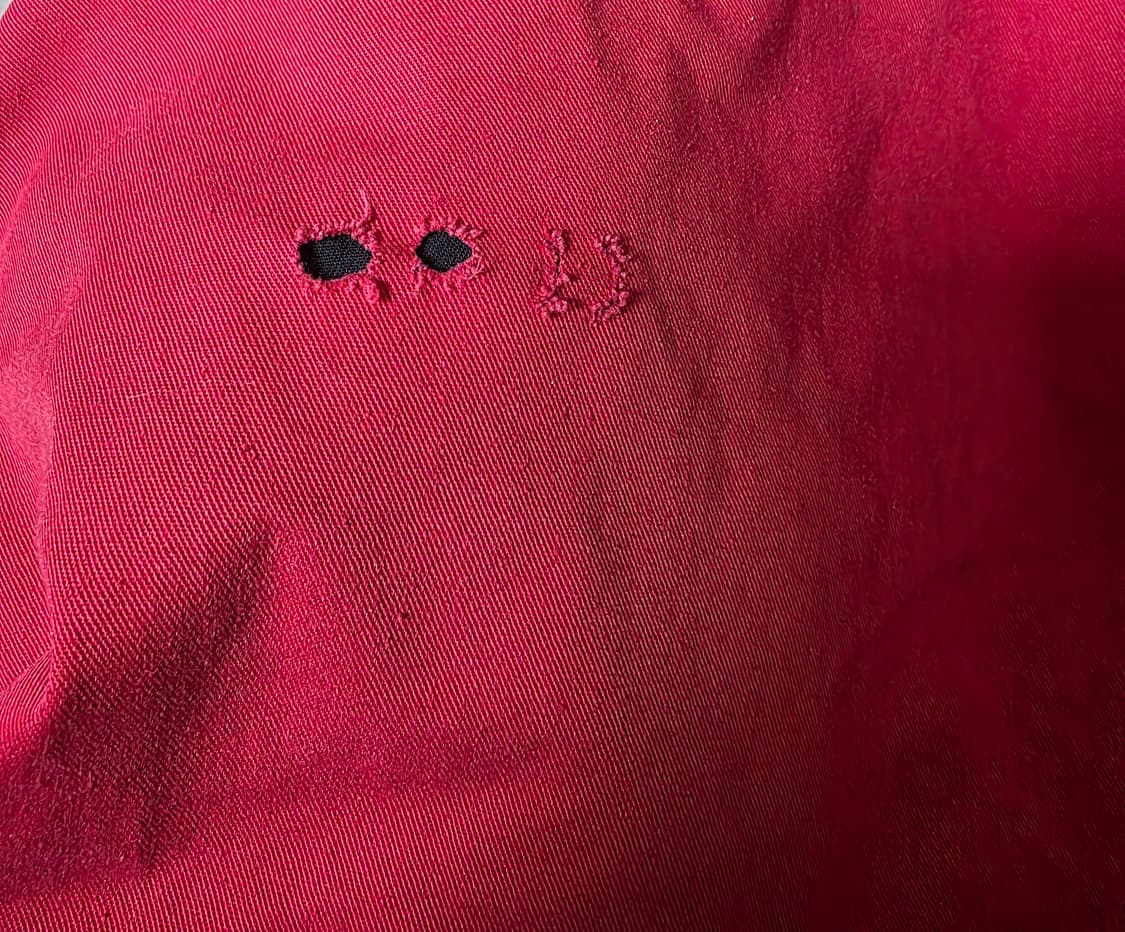 [L] 90s 빈티지 말보로 리버시블 봄버 자켓 블랙/레드 썬페이드 상품이미지9