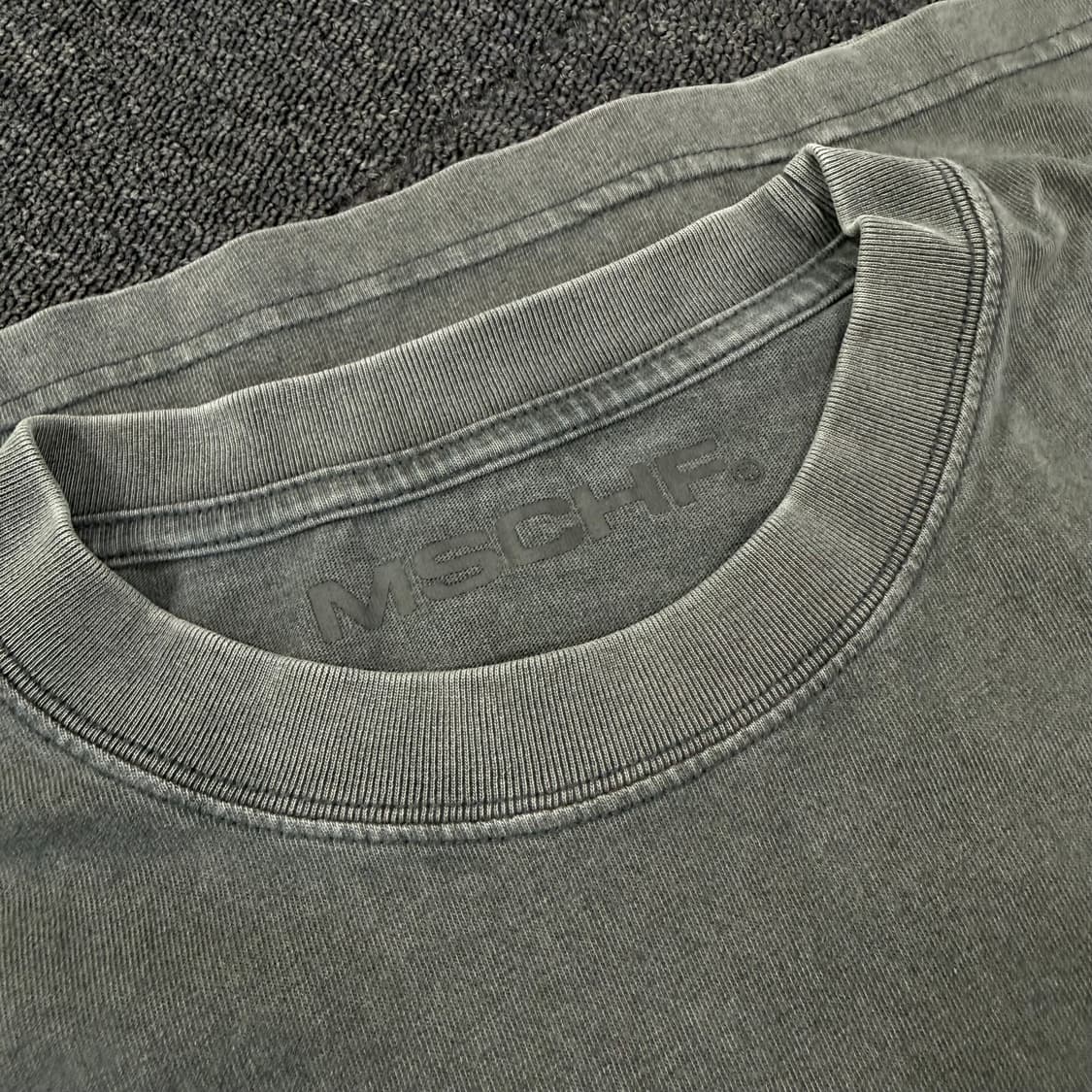 미스치프 롬버스 워시드 차콜 반팔 티셔츠 상품이미지8