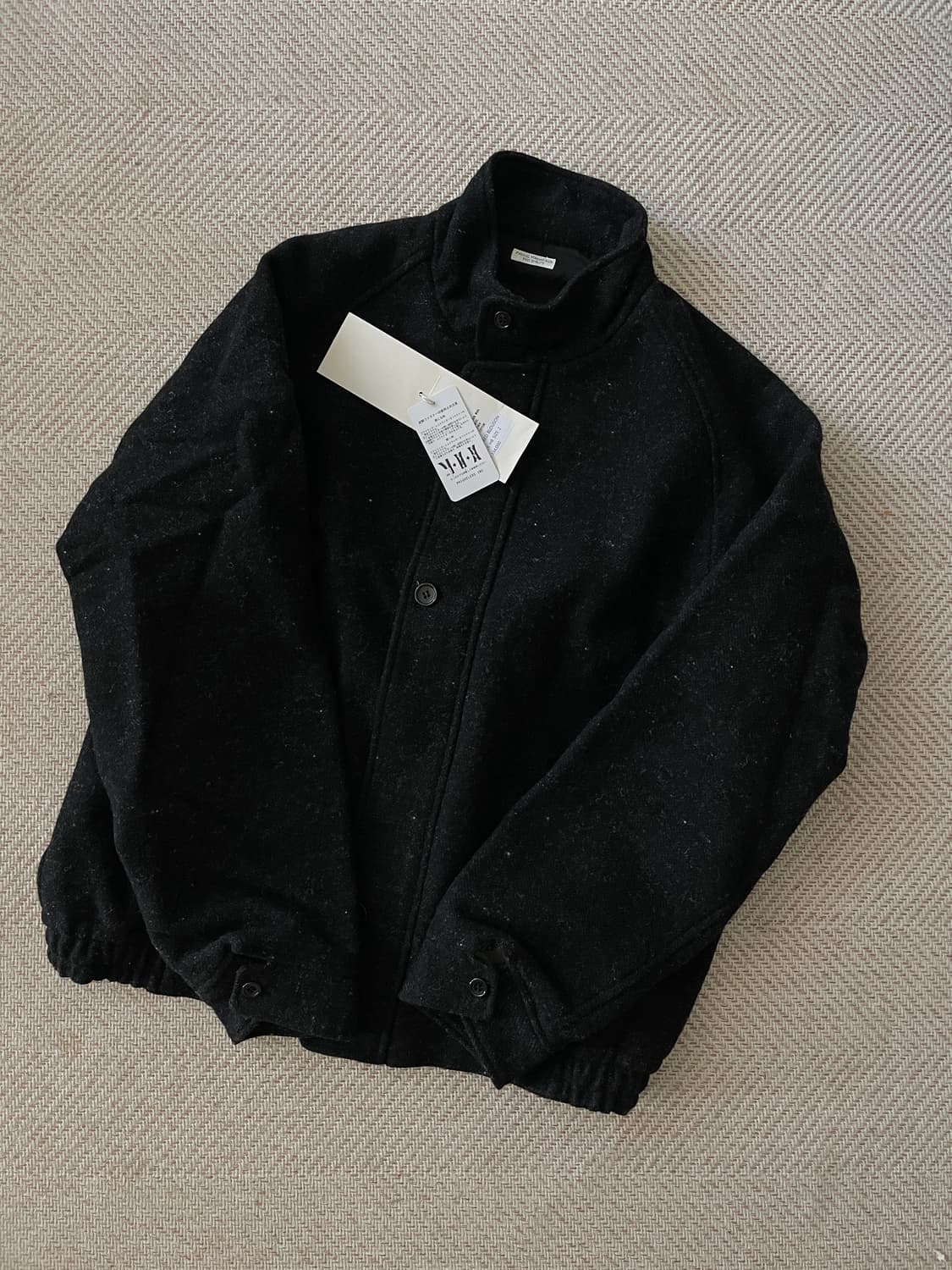 피그벨 phigvel 트위드 블루종 블랙 2 상품이미지3