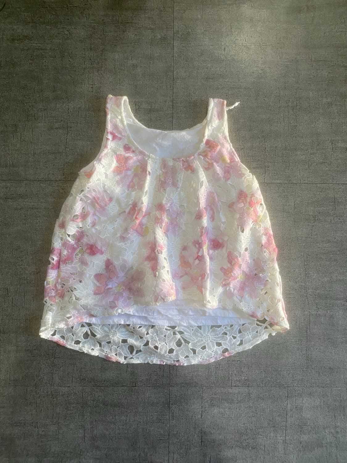 일본빈티지 하구미모리걸 달천깔페어리 프린세스 플라워 슬리브리스나시탑 상품이미지1