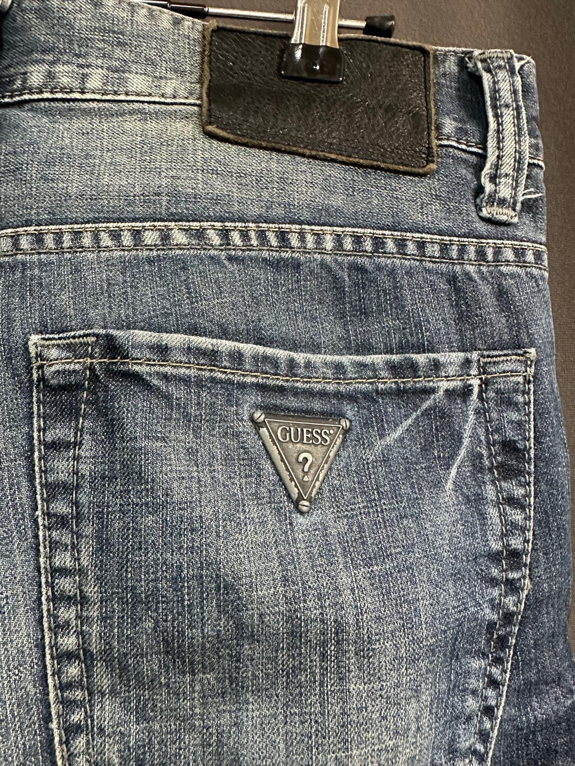 게스 GUESS JEANS 워싱 데님팬츠 30인치 중청 청바지 상품이미지7