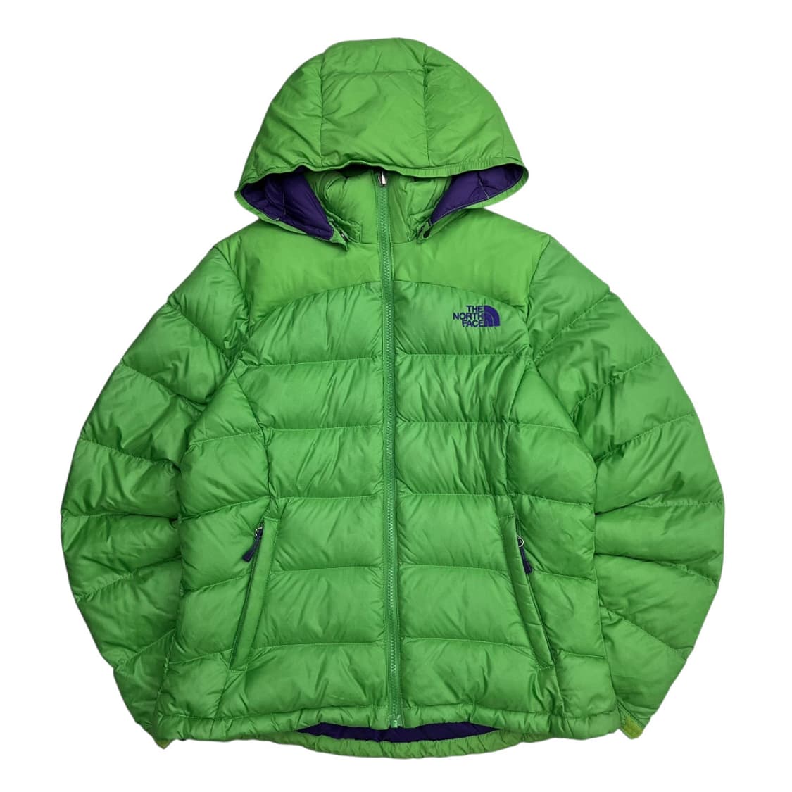 노스페이스 퍼플로고 그린 후드패딩 90 상품이미지4
