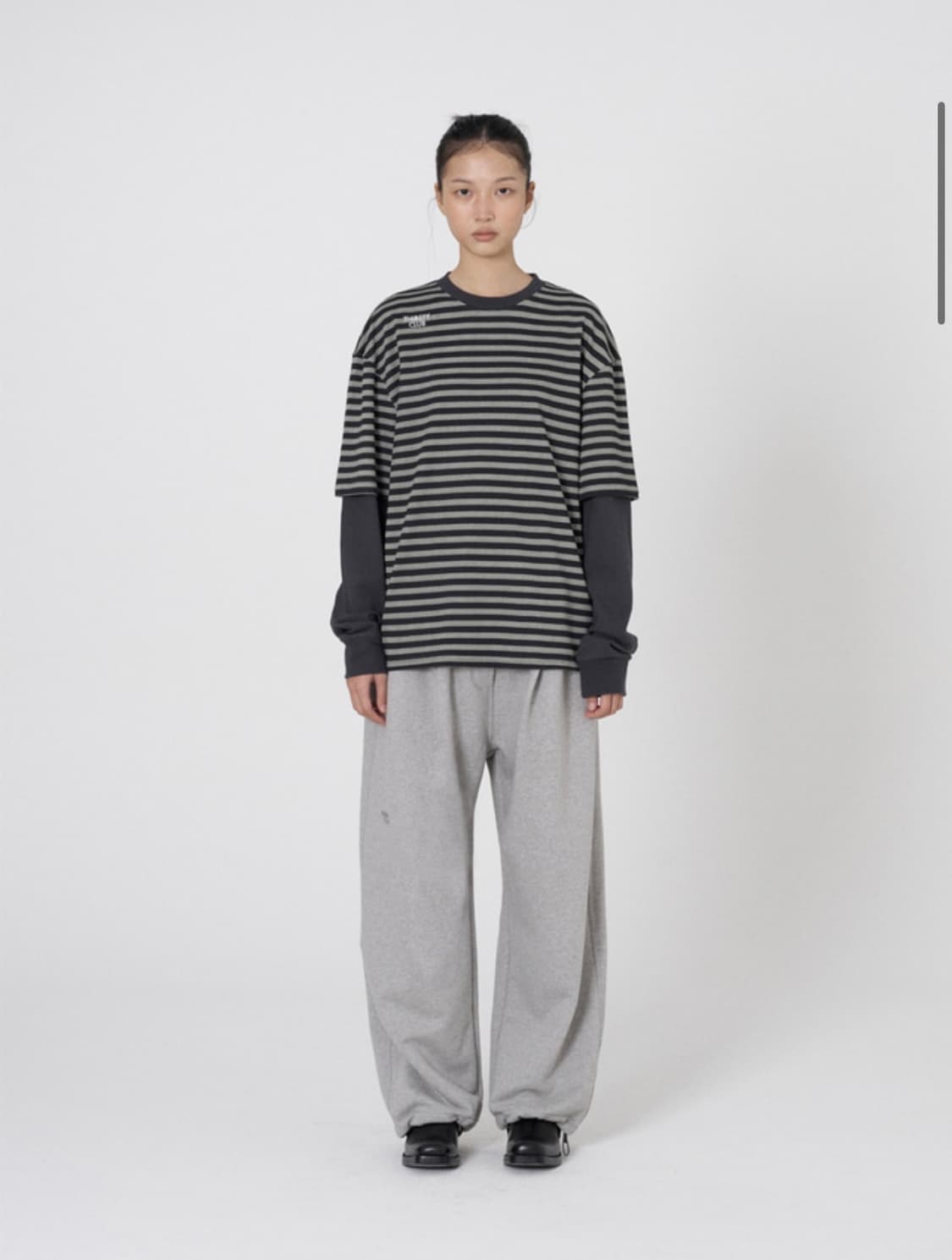 떨스티클럽 Layered stripe t 레이어드 스트라이프 티 상품이미지3