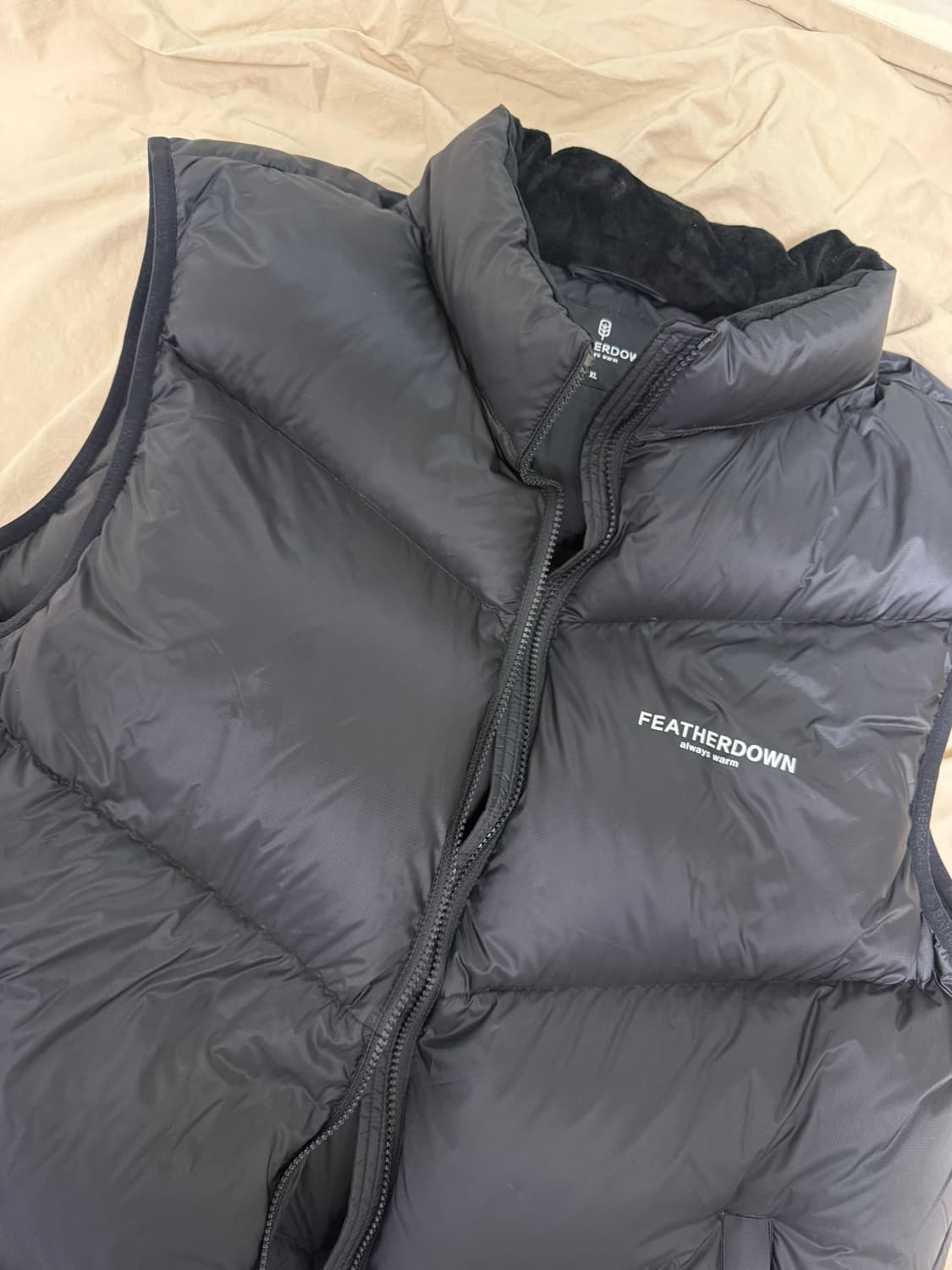 페더다운 다운 베스트 블랙 XL 상품이미지2
