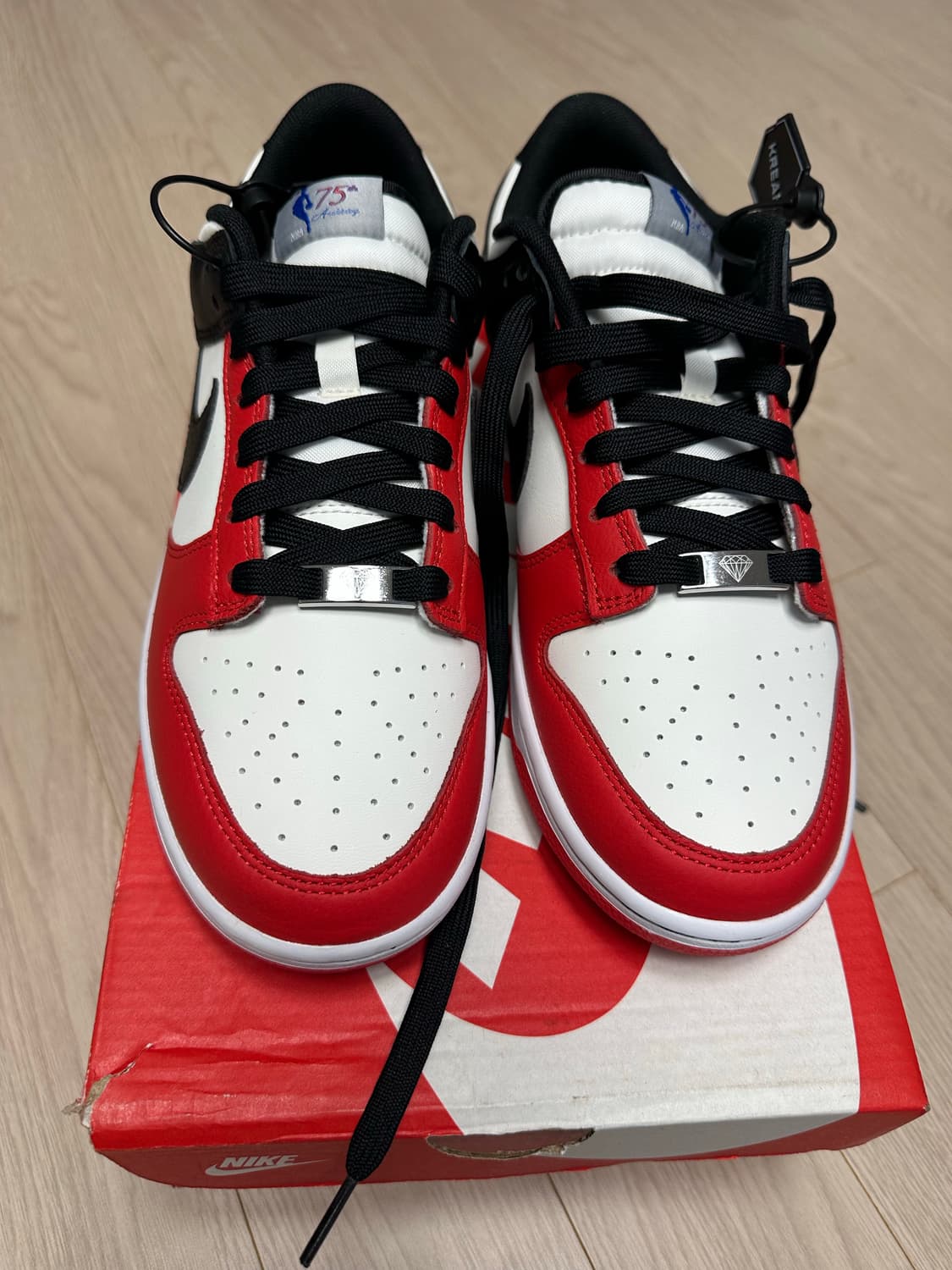 (새상품)나이키 덩크 로우 레트로 NBA 75주년 260 상품이미지3