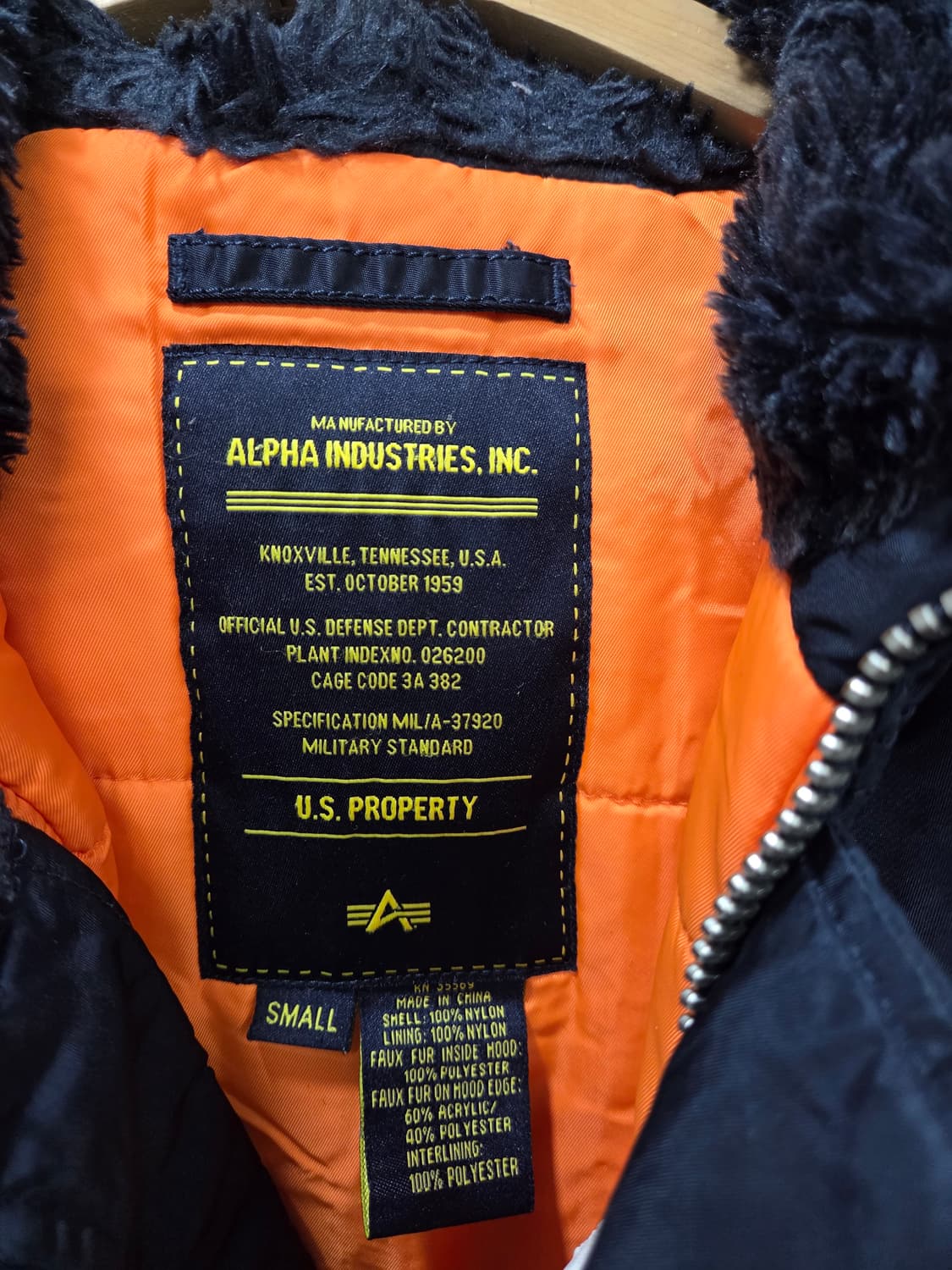 ALPHA 알파 야상 점퍼 네이비 헌팅점퍼 상품이미지4