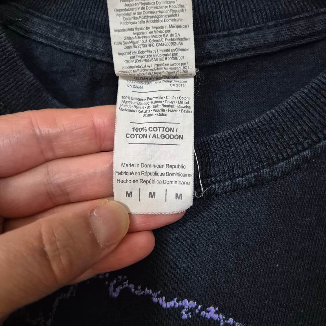 [M] 길단 GIldan 데이비드 보위 블랙 밴드 티셔츠 상품이미지5