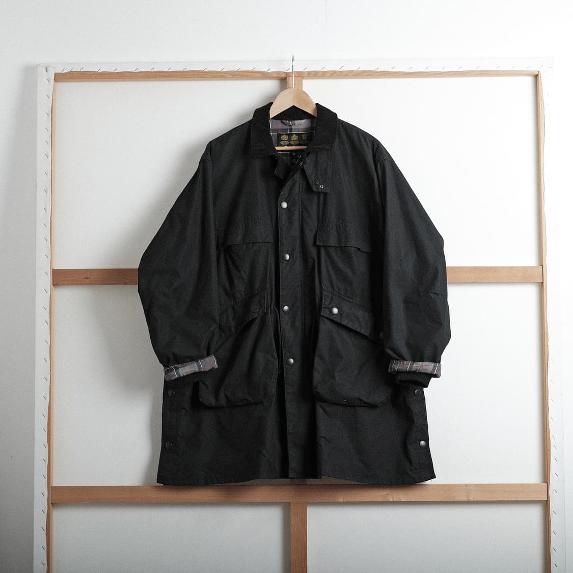 캡틴선샤인 x 바버 19FW 트래블러 코트 블랙 36사이즈 상품이미지3