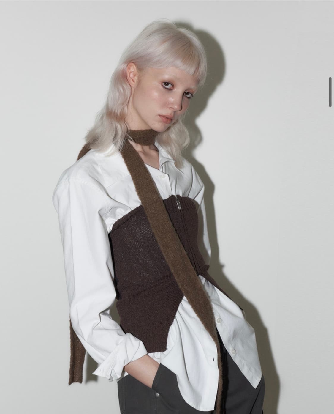 오디너리 홀리데이 머플러 + 탑 상품이미지2