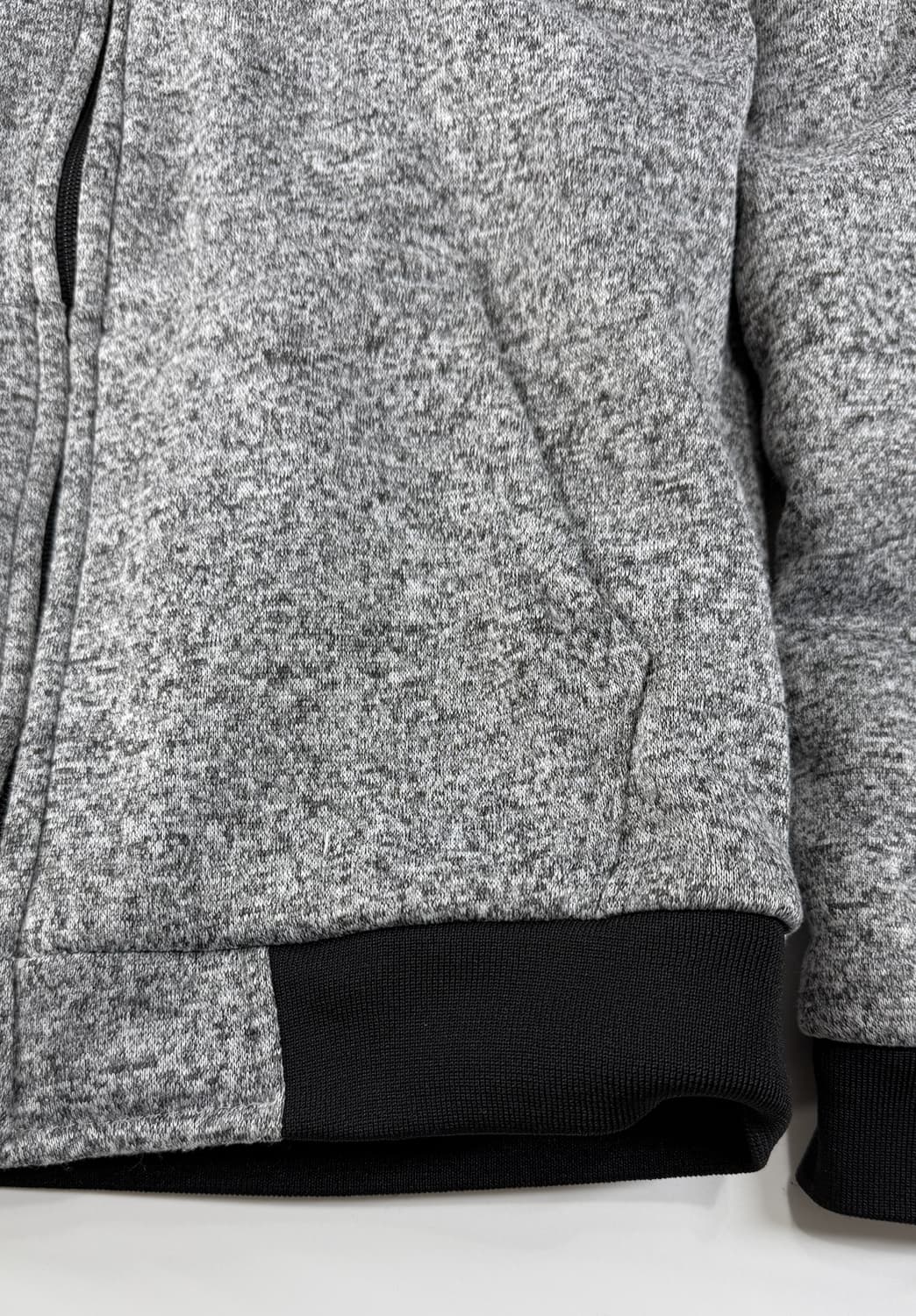 기모  안감 퍼 후드 집업 자켓 상품이미지4