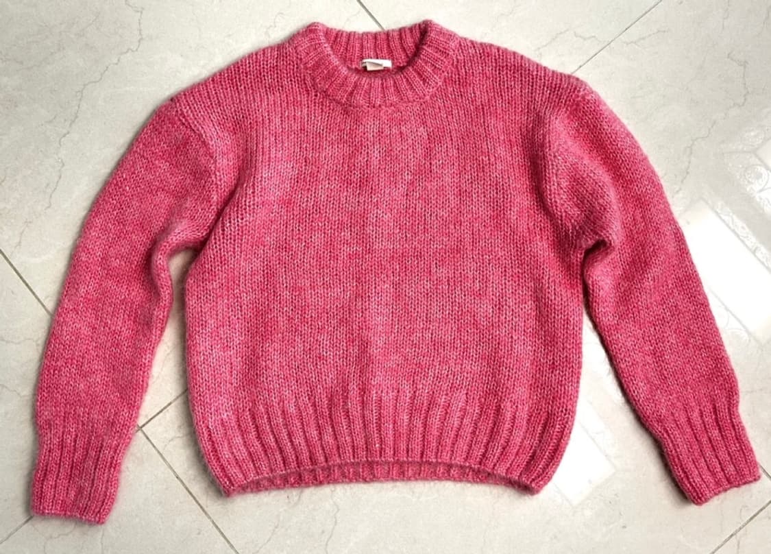 H&M 모헤어 핑크 니트m 상품이미지1